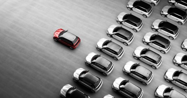 Small,City,Cars,Fleet.,A,Red,Car,In,Front.,Choosing