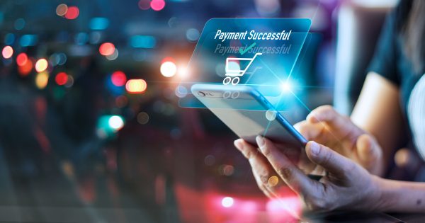 Woman,Using,Mobile,Smart,Phone,,Online,Payment,,Banking,And,Online